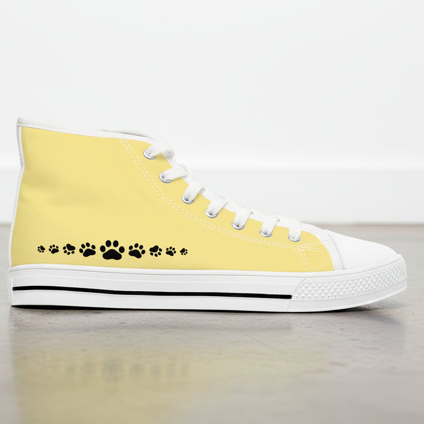 Tail Up, Move On High-Top Canvas Sneakers