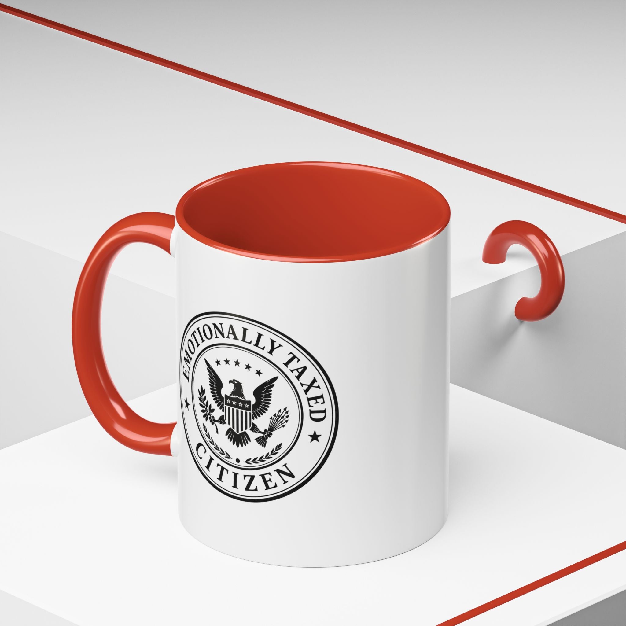 Emotionally Taxed Citizen Accent Mug | Existential Office Mug