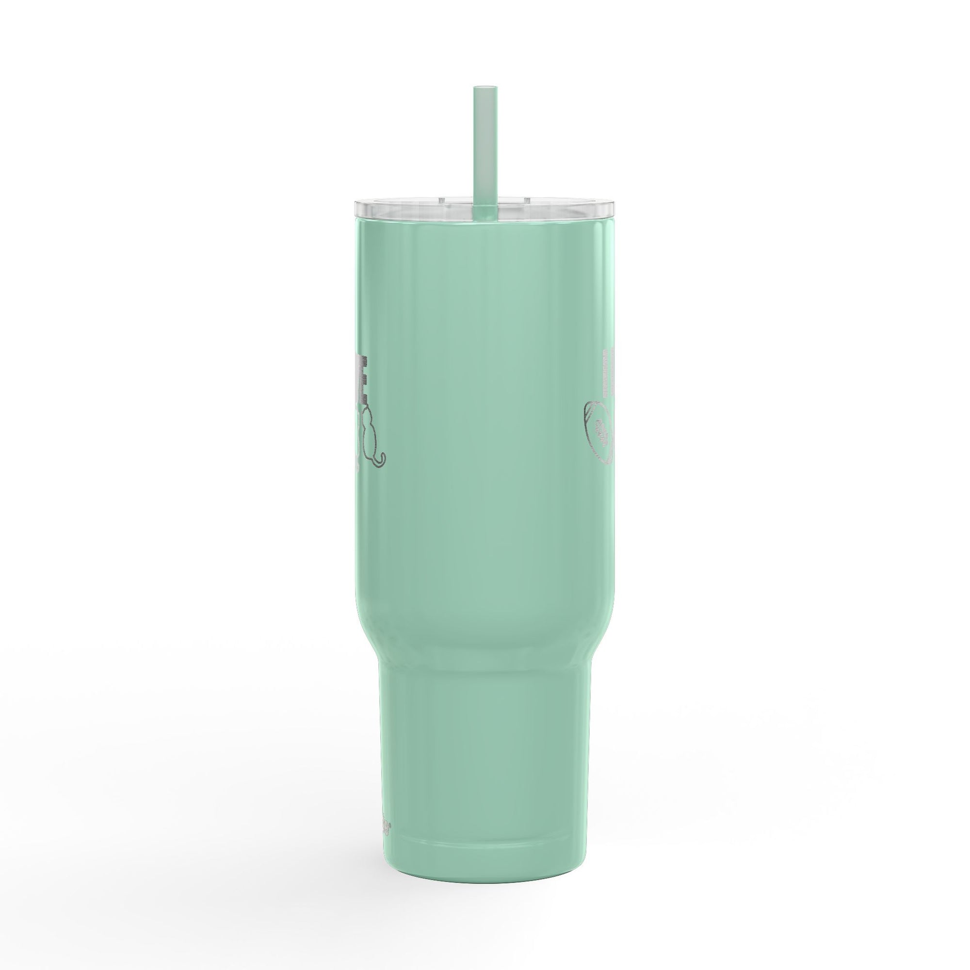 Love Football & Cats Engraved Insulated Travel Tumbler