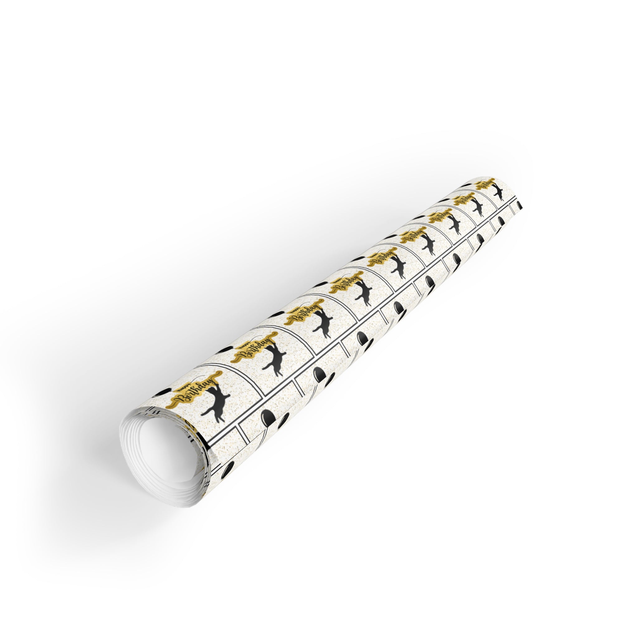Happy Birthday Kitty with Balloons Gift Wrapping Paper Rolls, 1pc - EpiAl's Shop