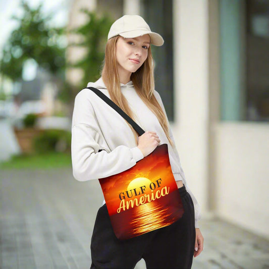 Gulf of America Sunset Tote Bag - Chic Beach Accessory Printify