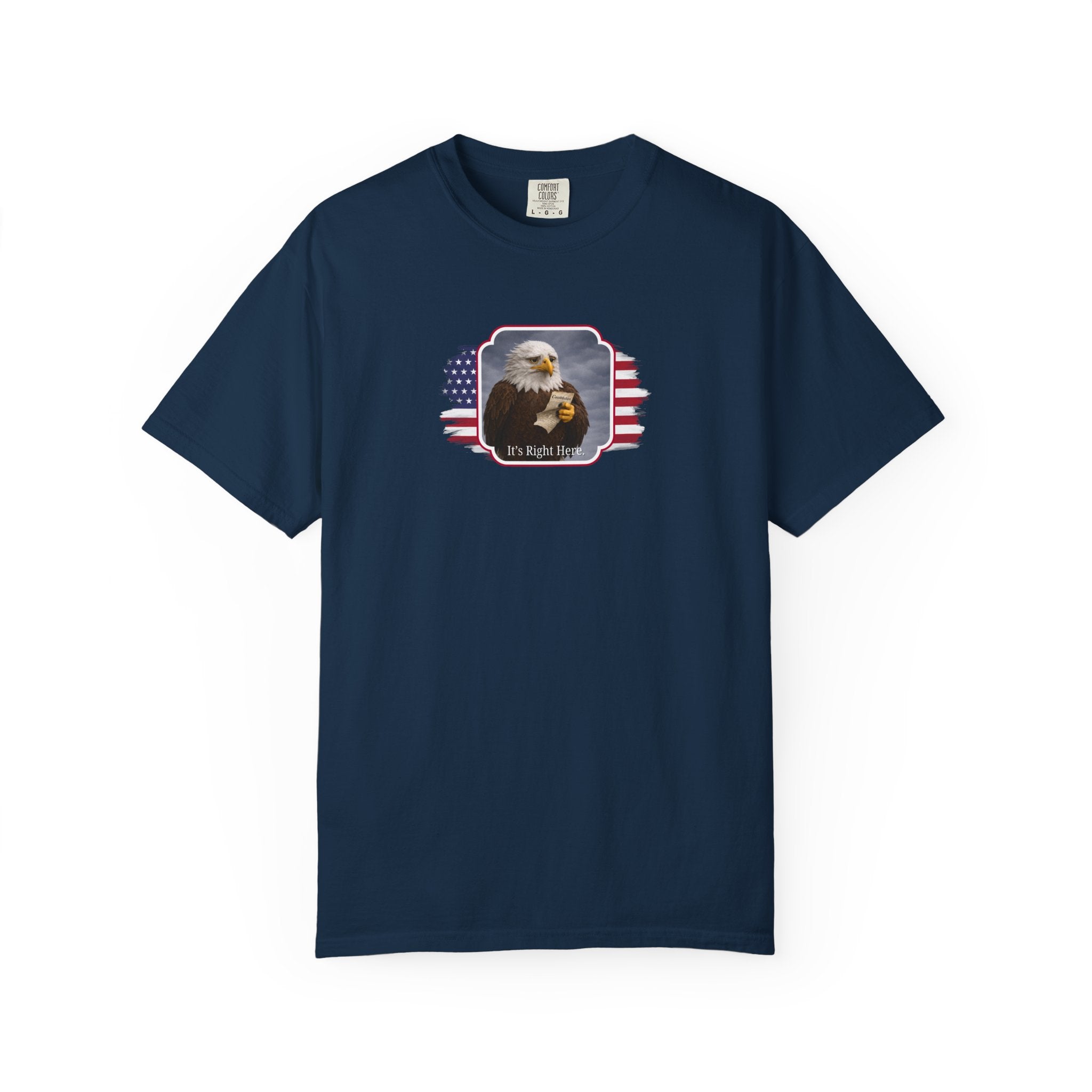 “It’s Right Here” Political Parody T-Shirt