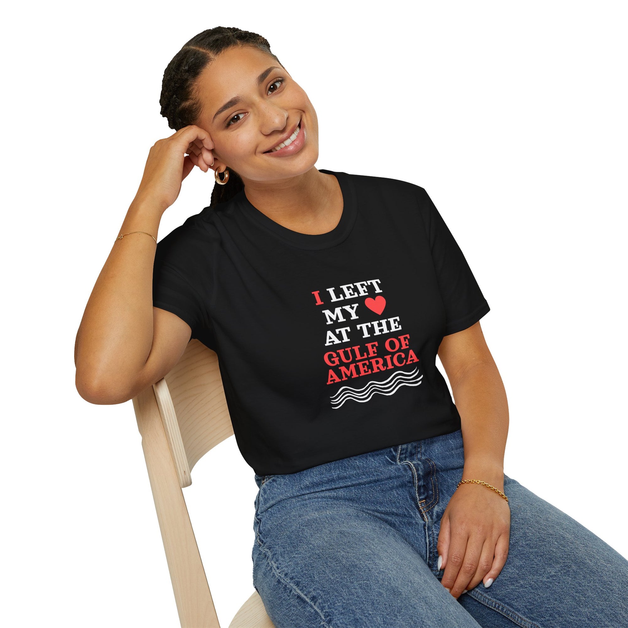 I Left My Heart at the Gulf Unisex Softstyle T-Shirt - Perfect for Travelers