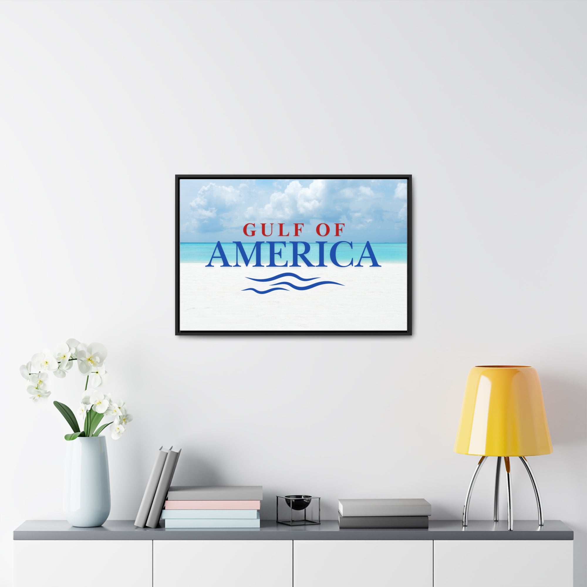 American Gulf Canvas Wrap - Coastal Wall Art for Beach Lovers