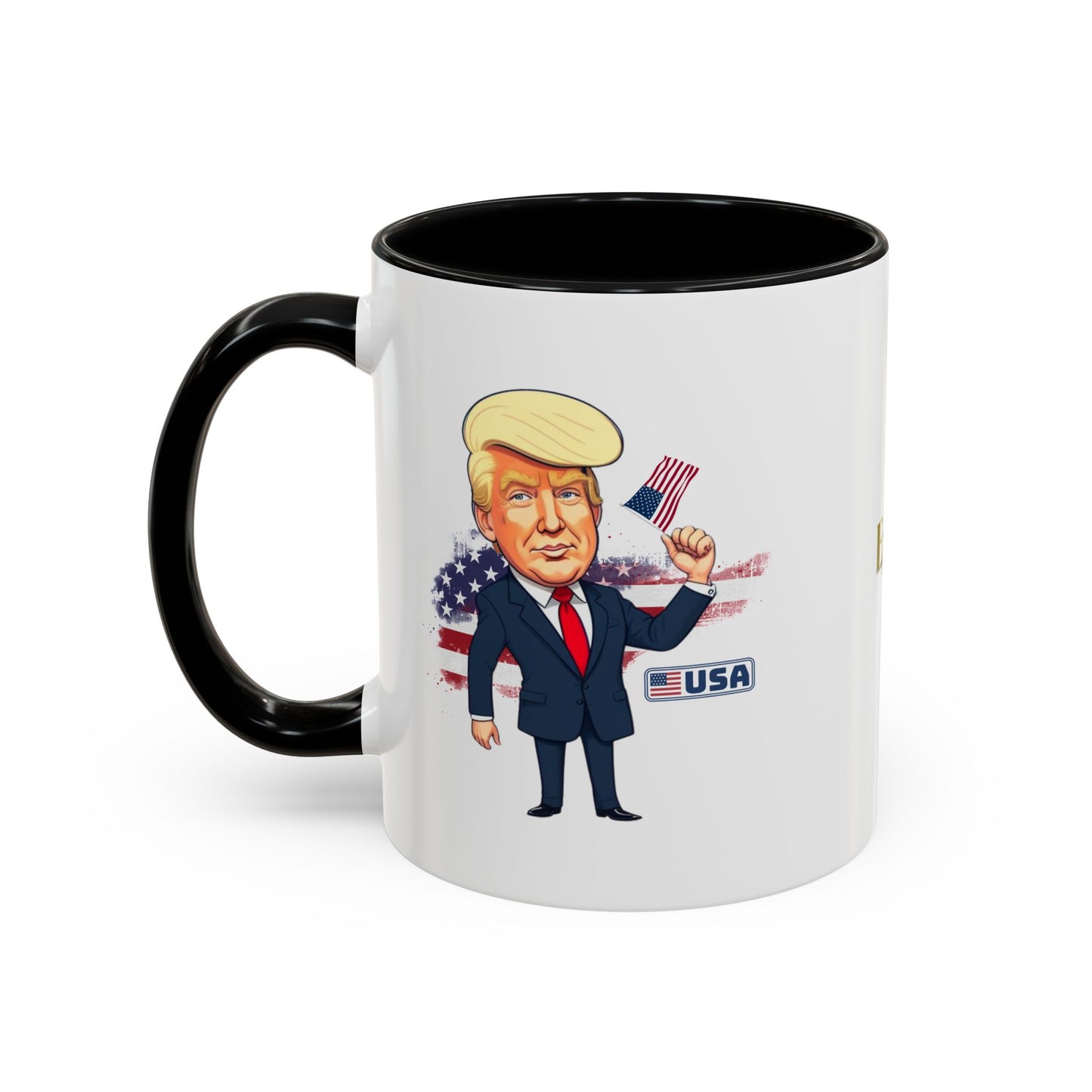Flag Waving Trump USA Coffee Mug