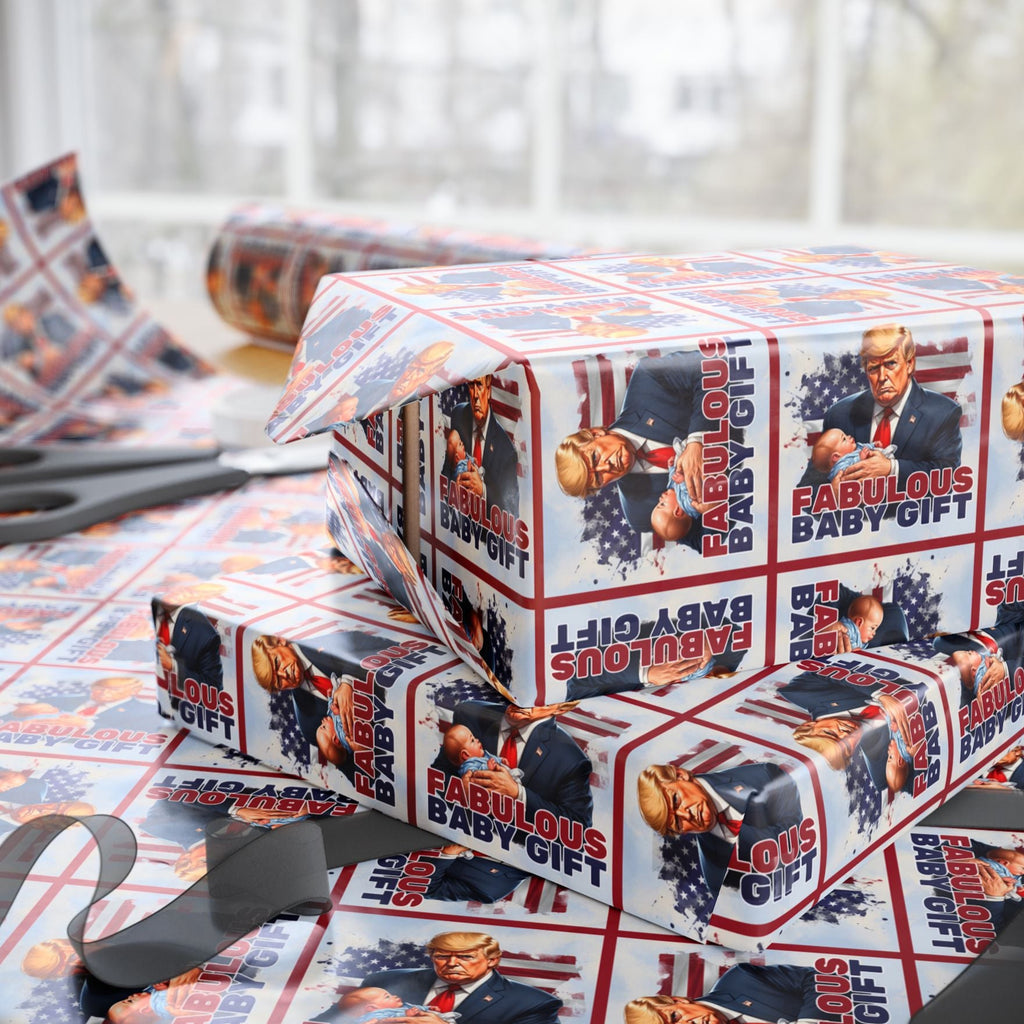 Trump Fabulous Baby Gift Wrapping Paper
