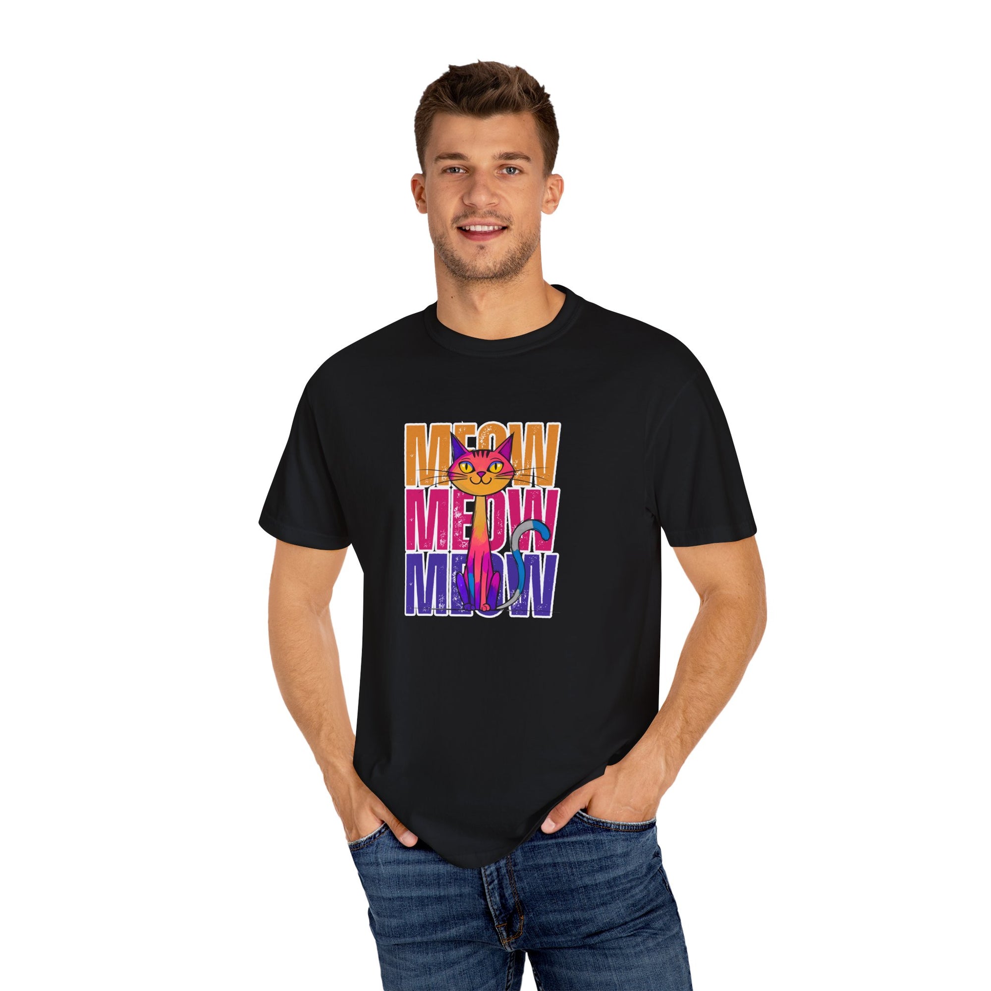 Meow Vibes Unisex T-Shirt | Funny Cat Tee