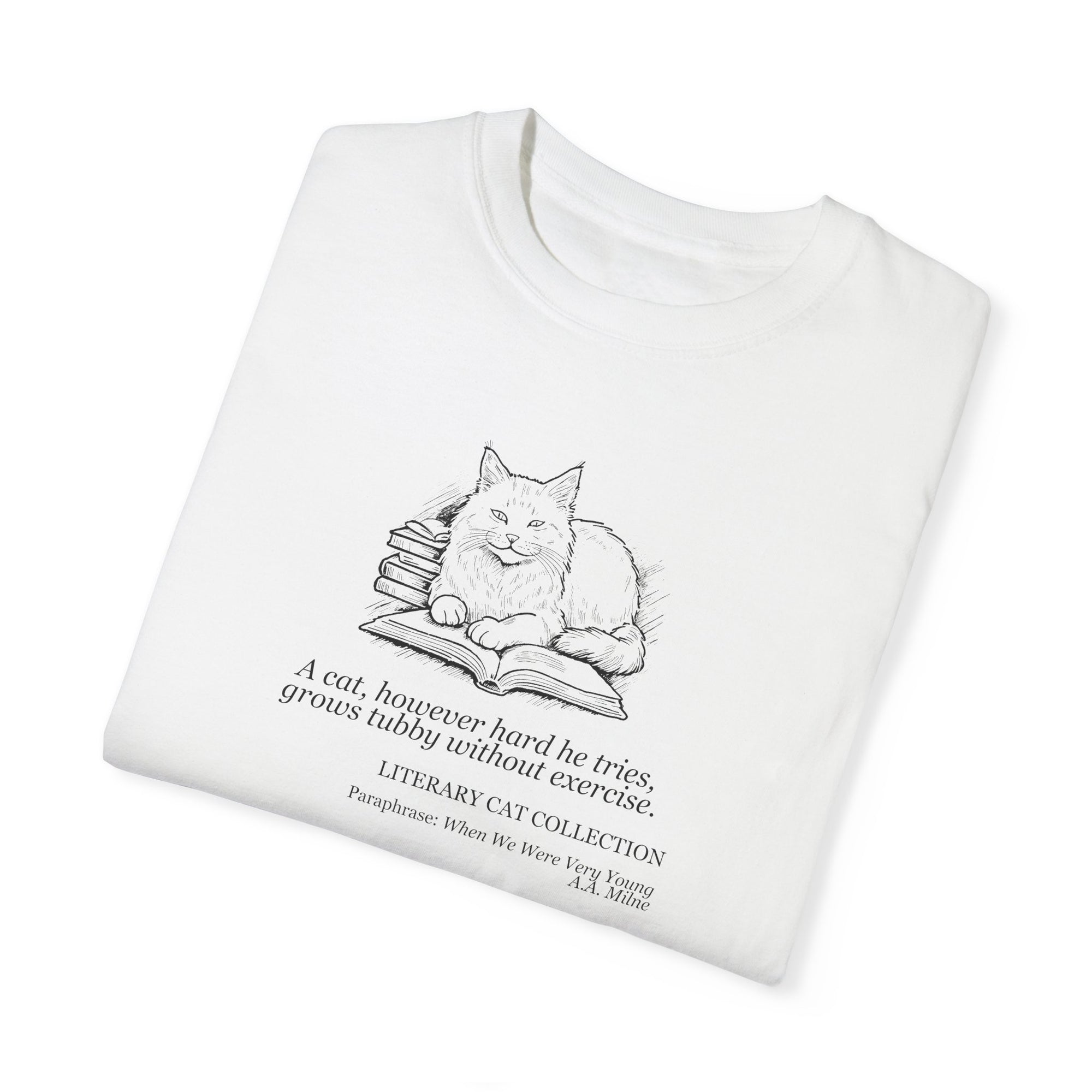 Literary Cat Unisex T-Shirt - When We Were Very Young