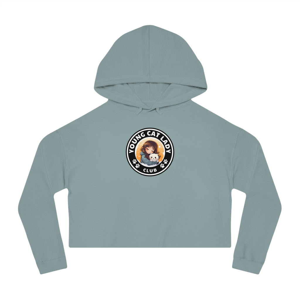 Young Cat Lady Club Women’s Cropped Hooded Sweatshirt