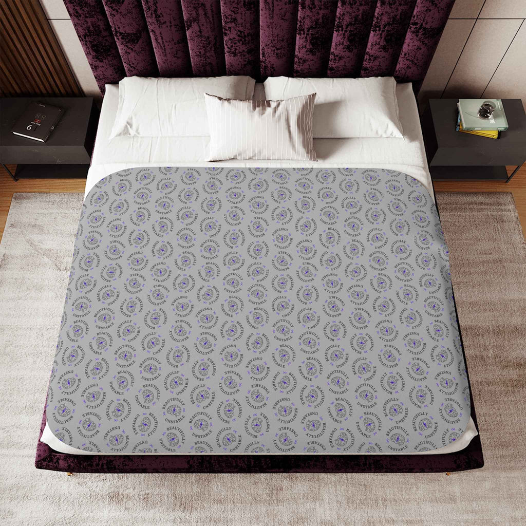 Beautifully Unstable Sherpa Blanket – Cozy Awareness Throw