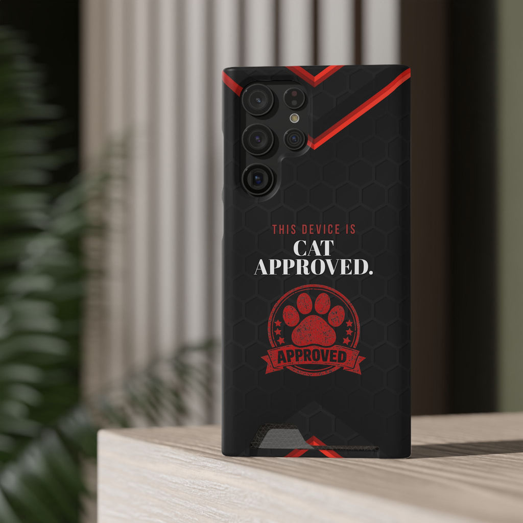 This Device Is Cat Approved iPhone Case – Paw Stamp Design