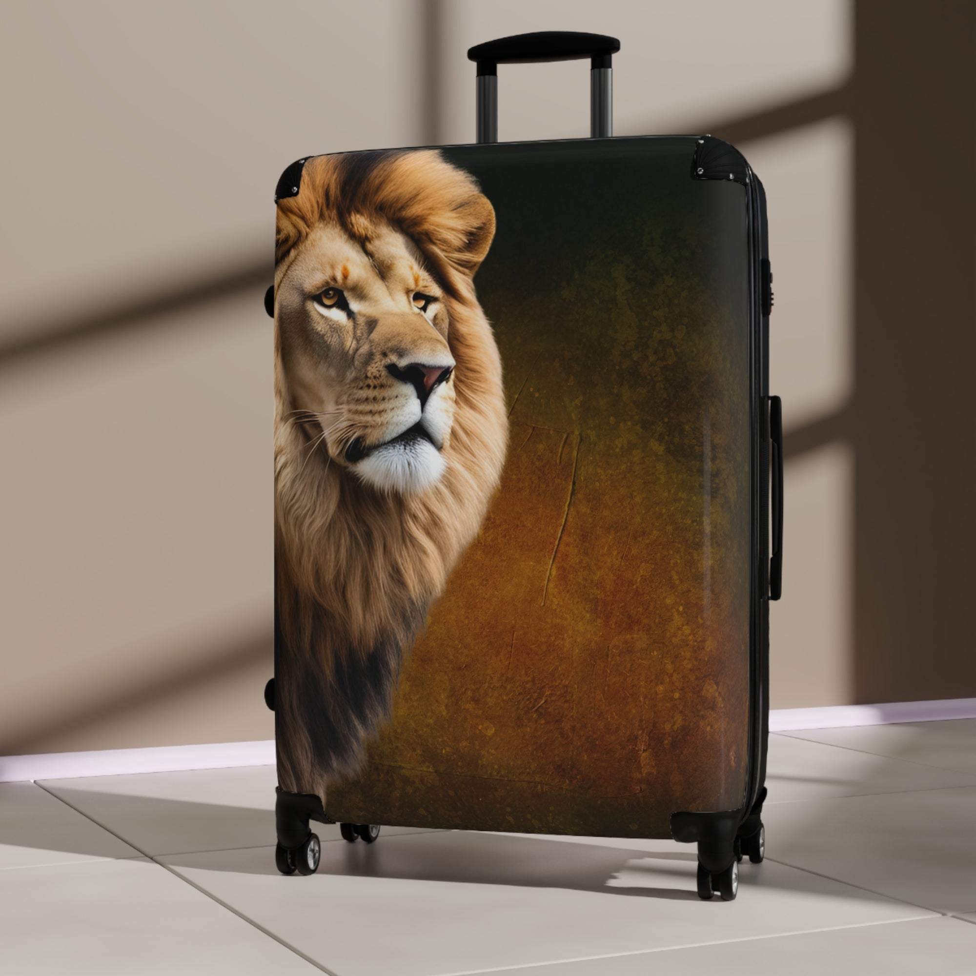 Travel Roaring Lion Suitcase - Stylish Luggage for Adventurers