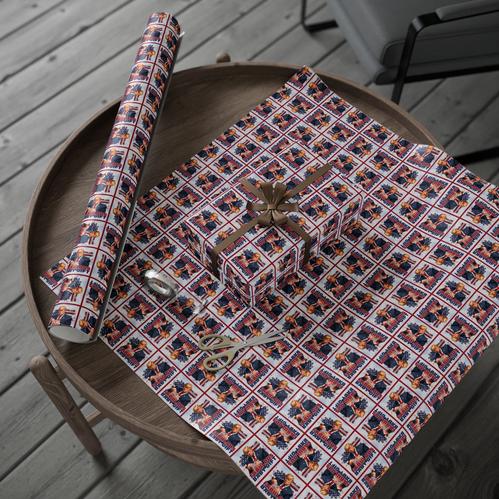 Trump Fabulous Baby Gift Wrapping Paper