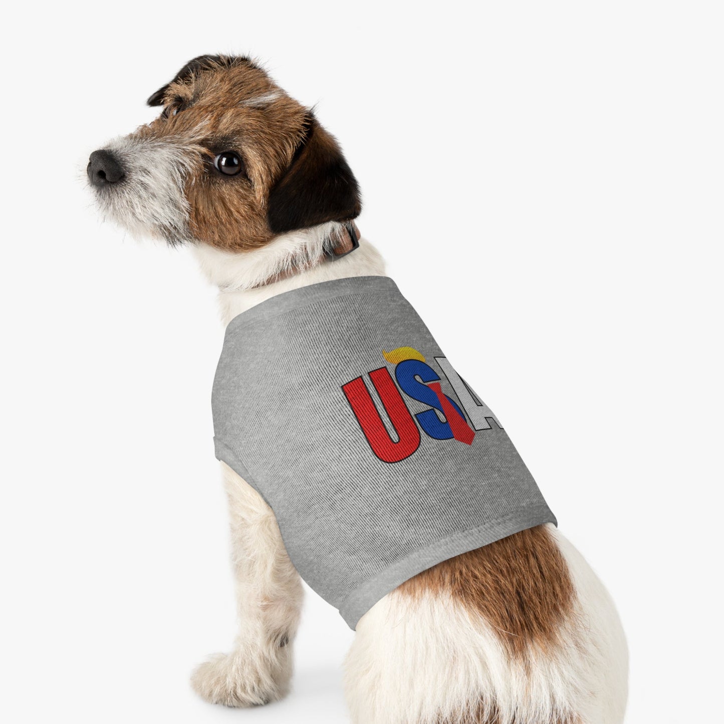 Trump USA Pet Tank Top for Celebrations & Holidays Printify