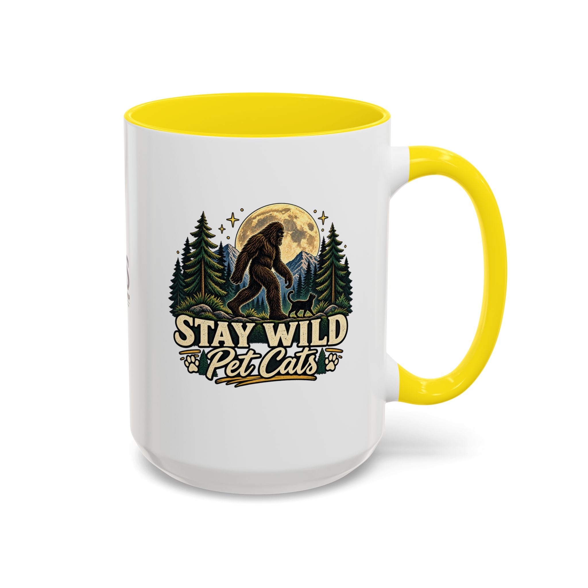 Stay Wild Pet Cats Sasquatch Accent Mug