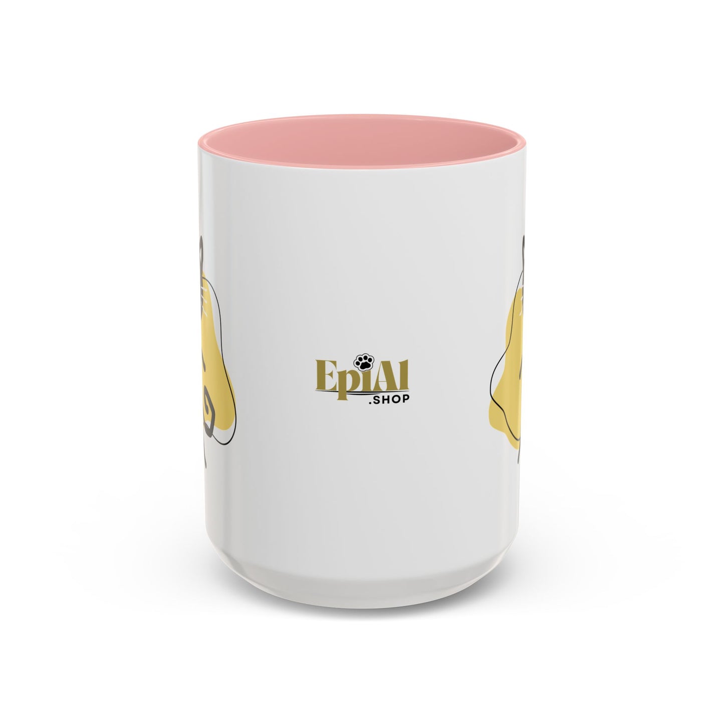 Playful Cat Accent Coffee Mug - 11oz & 15oz