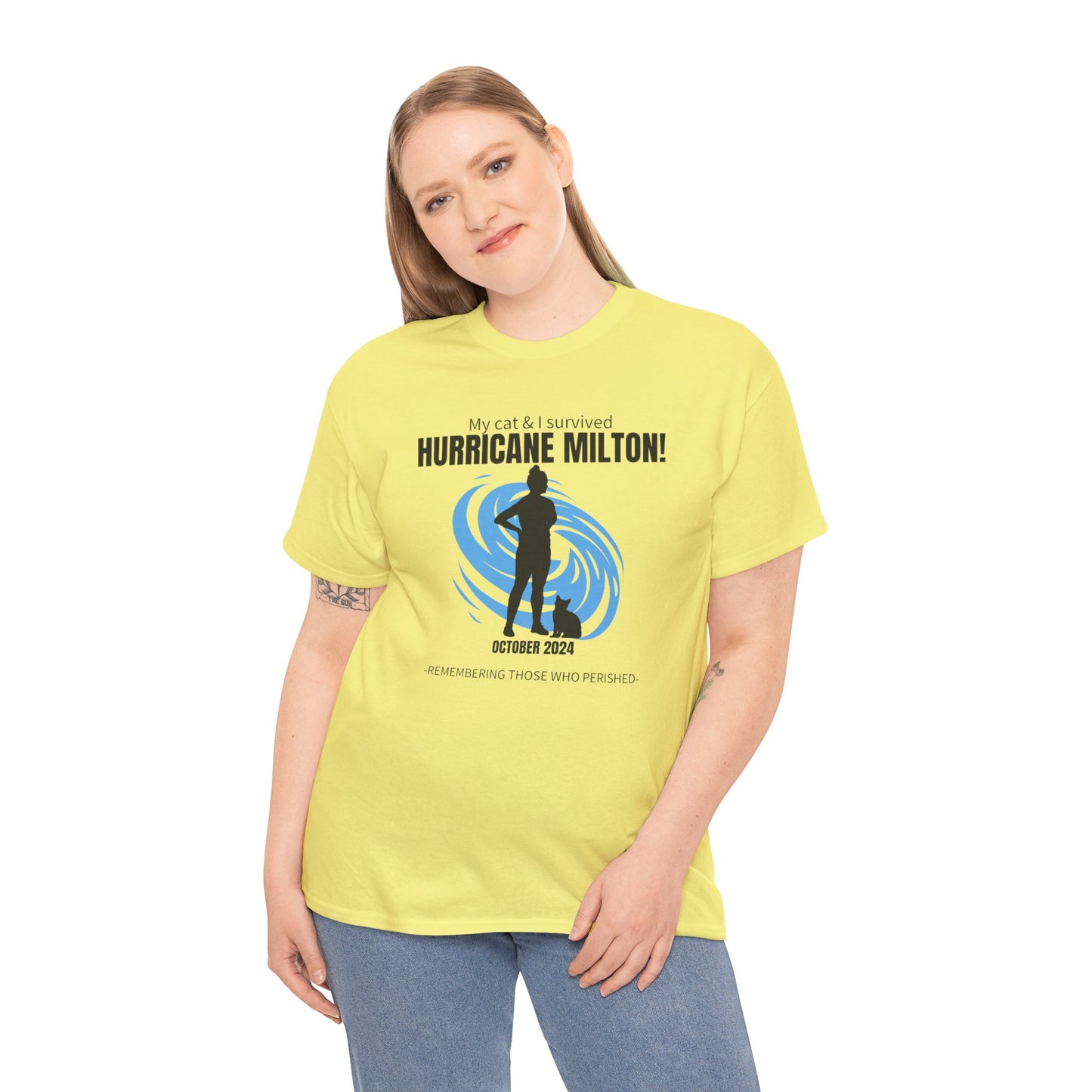 Hurricane Milton Survivor Unisex Heavy Cotton Tee