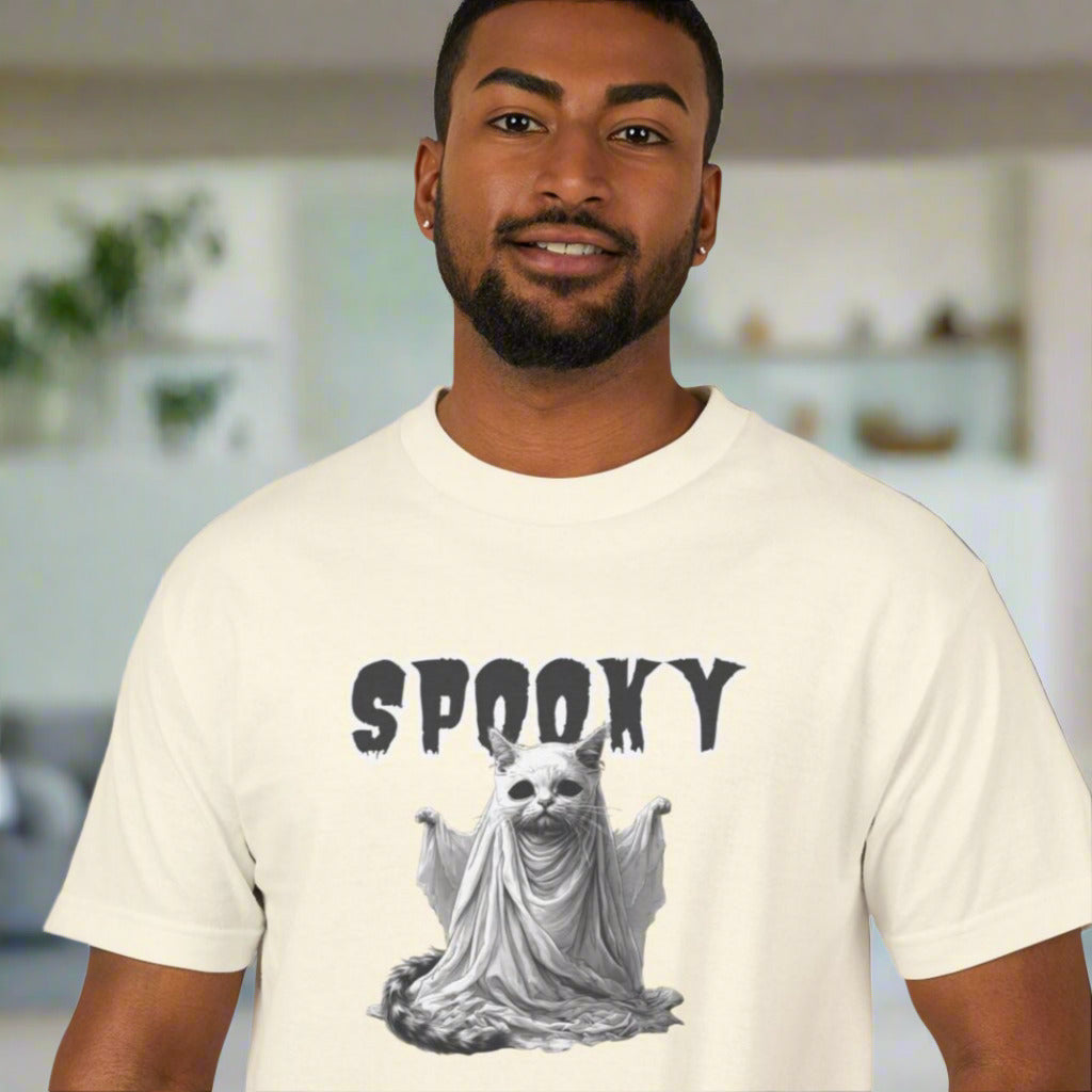 Spooky Ghost Kitty Unisex Tee, Halloween Shirt