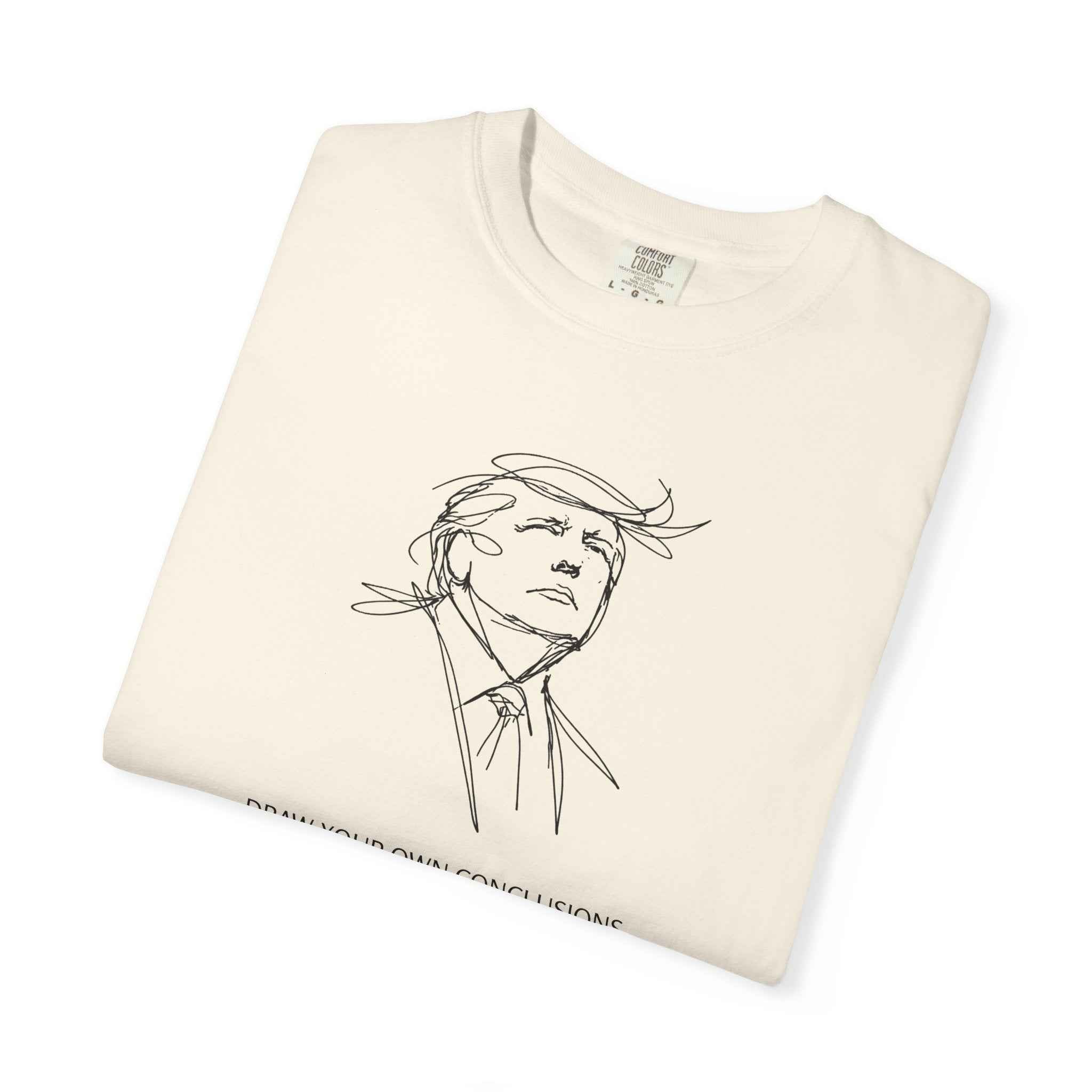 Draw Your Own Conclusions Unisex Graphic Tee – Minimal Line Art Statement Shirt