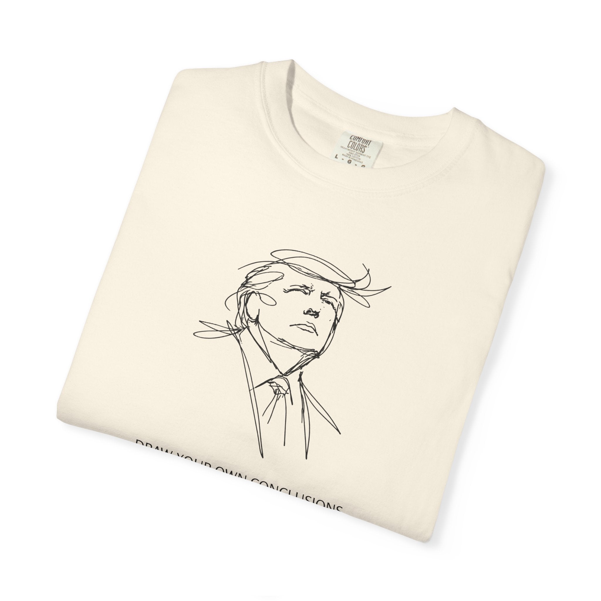 Draw Your Own Conclusions Unisex Graphic Tee – Minimal Line Art Statement Shirt