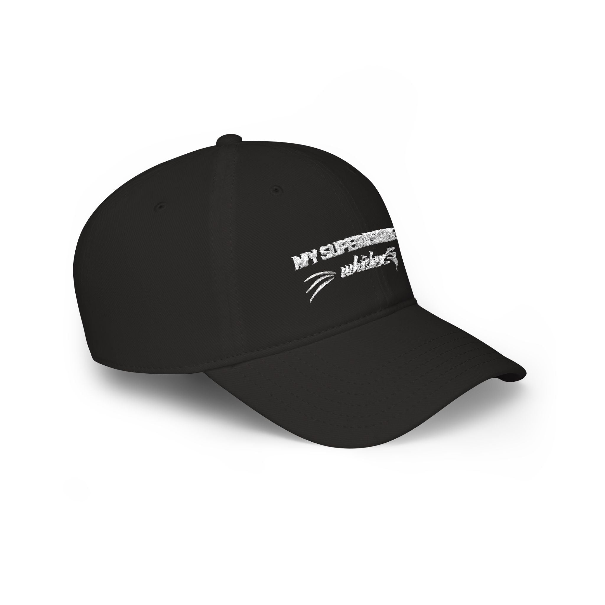 My Supervisor Has Whiskers Embroidered Cat Lover Baseball Cap