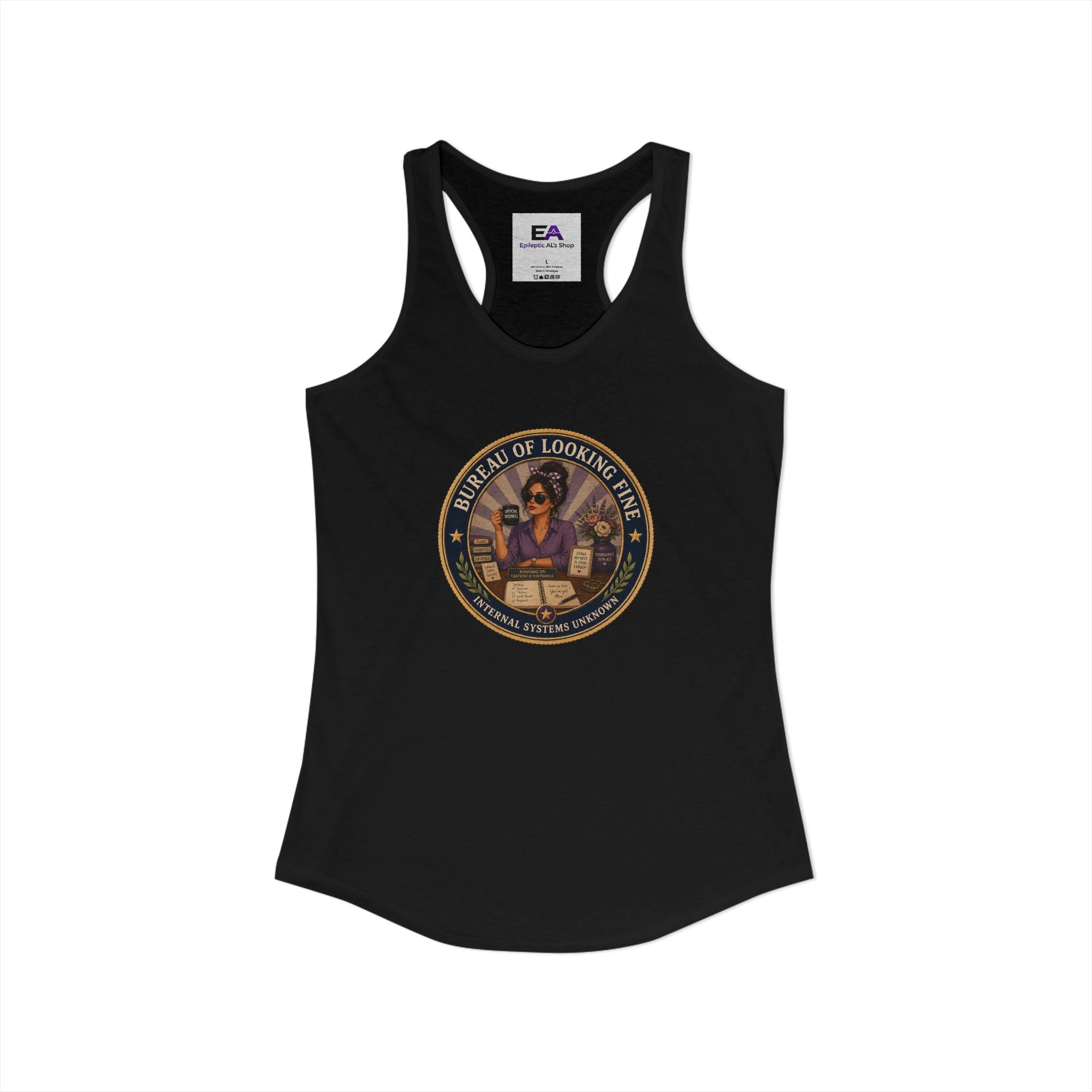Bureau of Looking Fine Women's Racerback Tank Top – Internal Systems Unknown