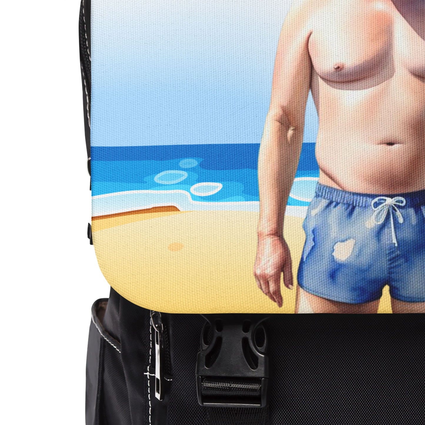Quirky Beach Shoulder Backpack - Gulf of America Design