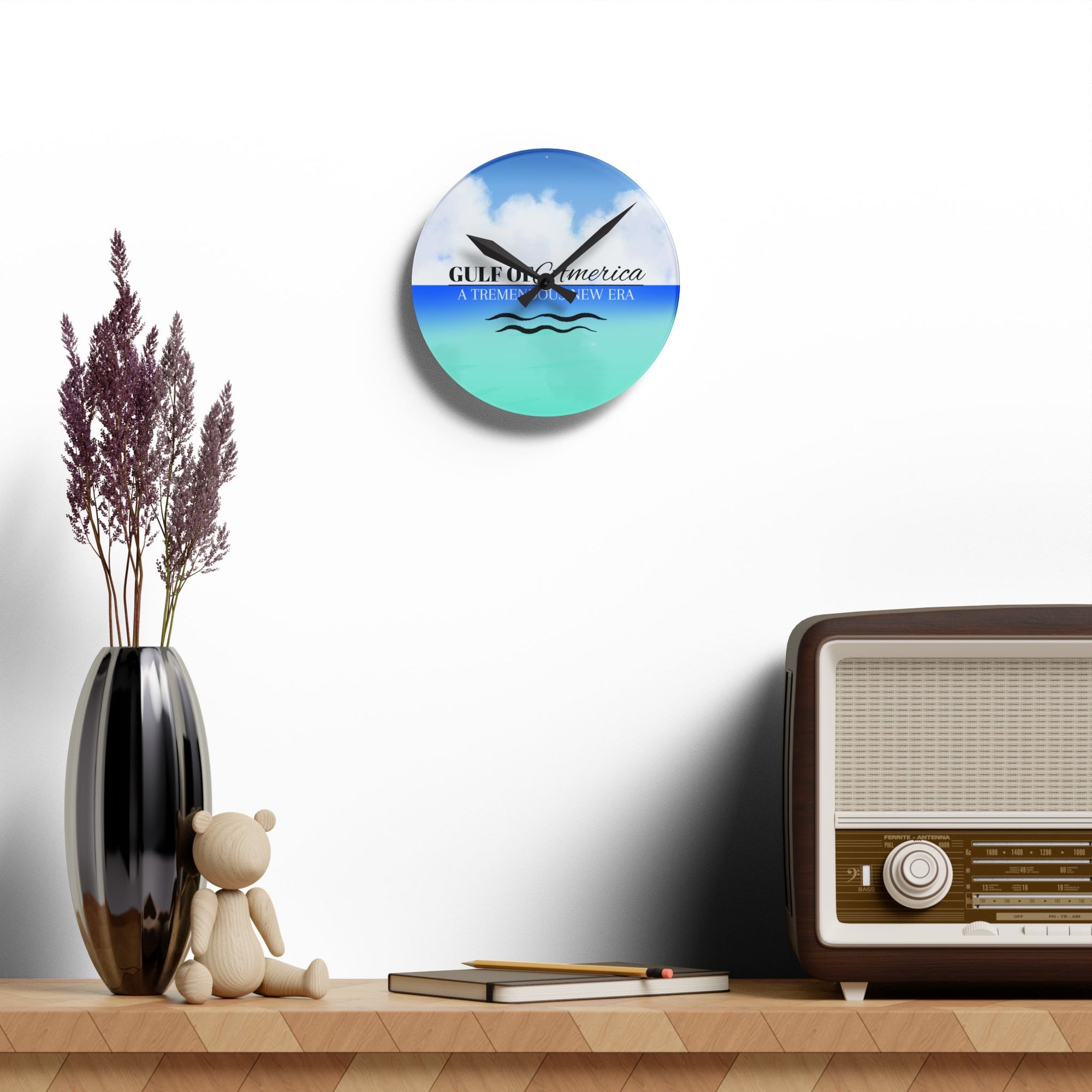 American Gulf Acrylic Wall Clock
