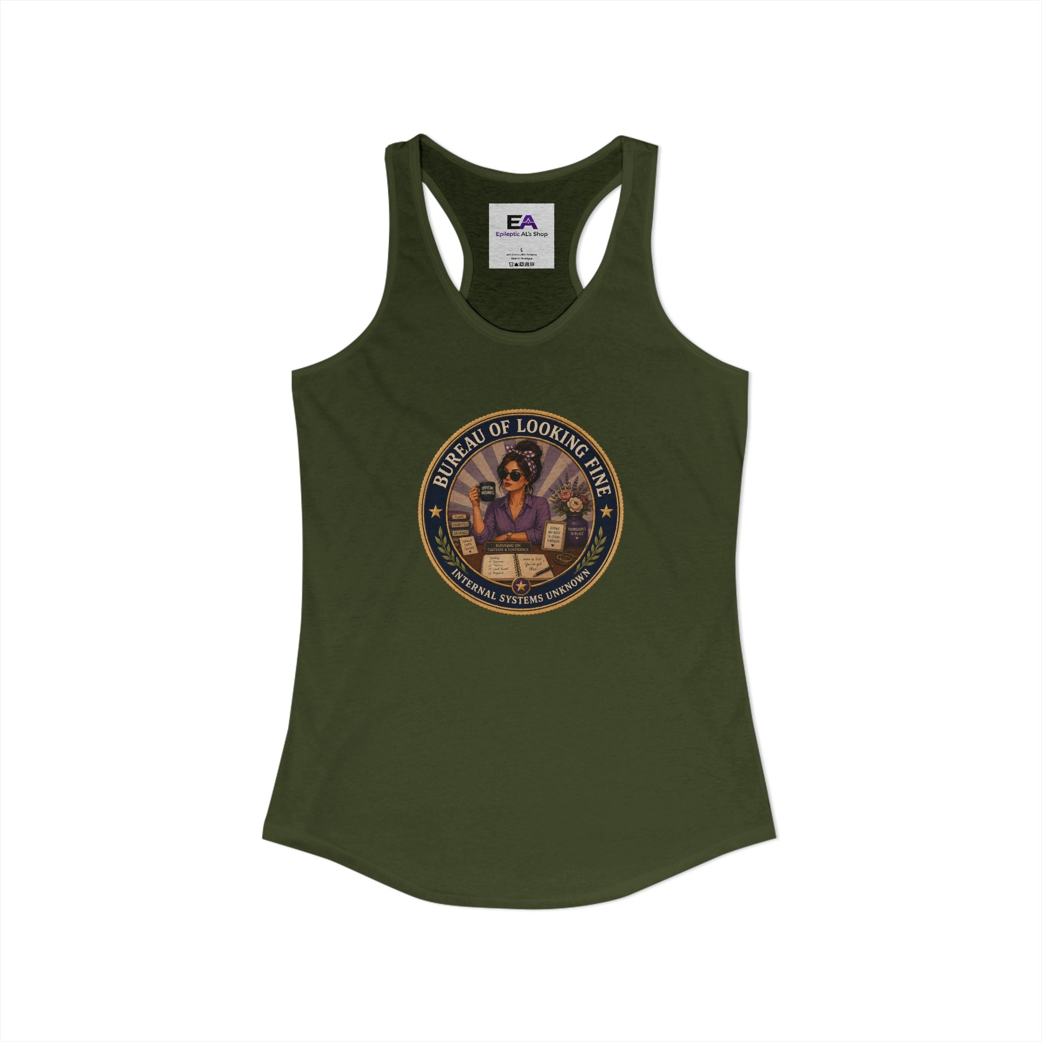 Bureau of Looking Fine Women's Racerback Tank Top – Internal Systems Unknown