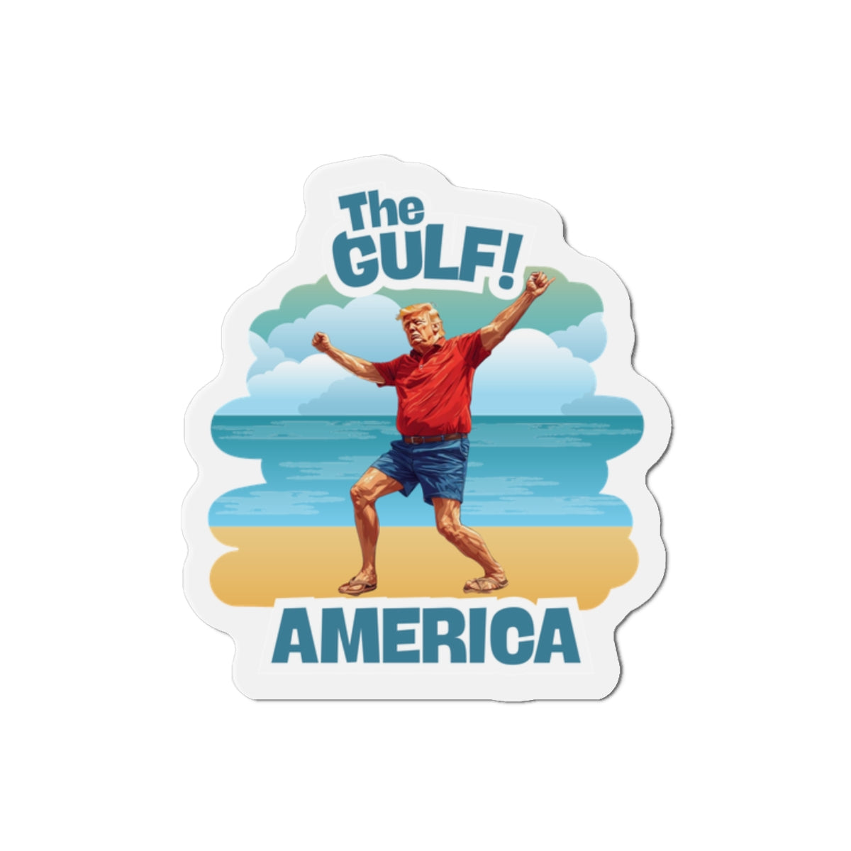 Gulf Coast Die-Cut Magnet, Fun Home Decor