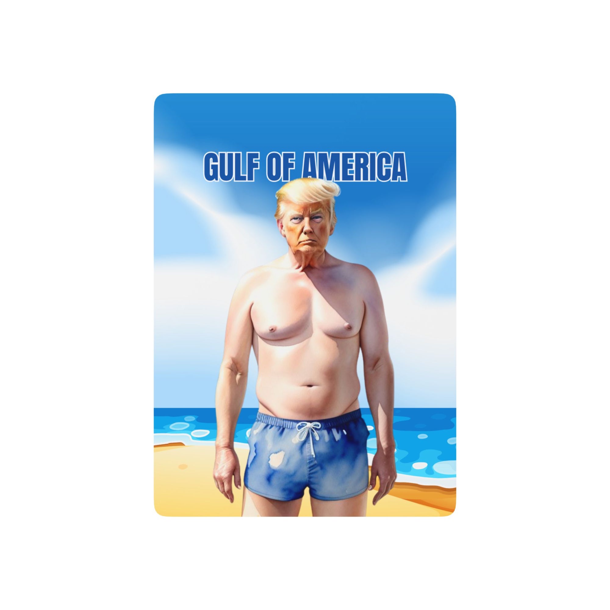 Funny Poker Playing Cards - American Gulf Theme with Ace of Spades Design