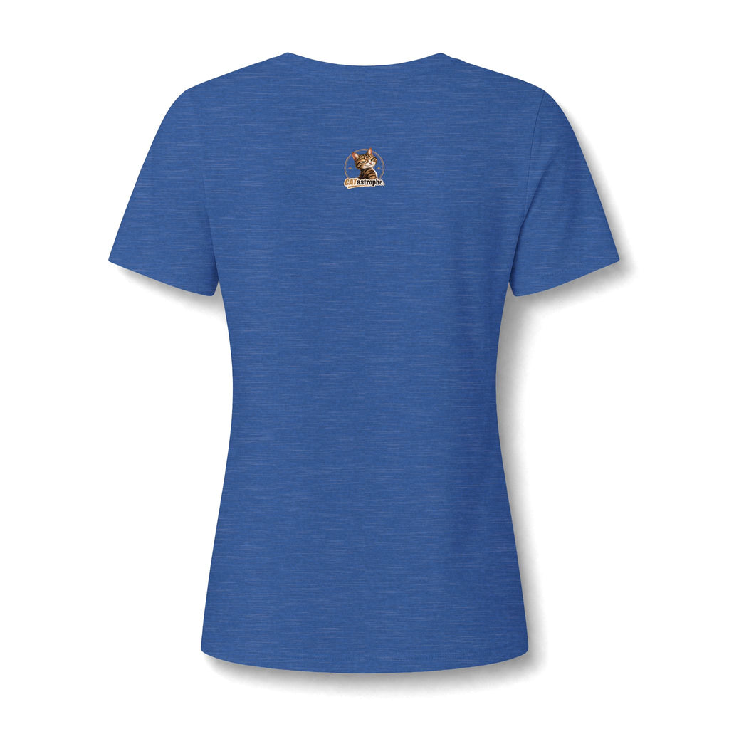 CATastrophe Women’s Relaxed V-Neck T-Shirt