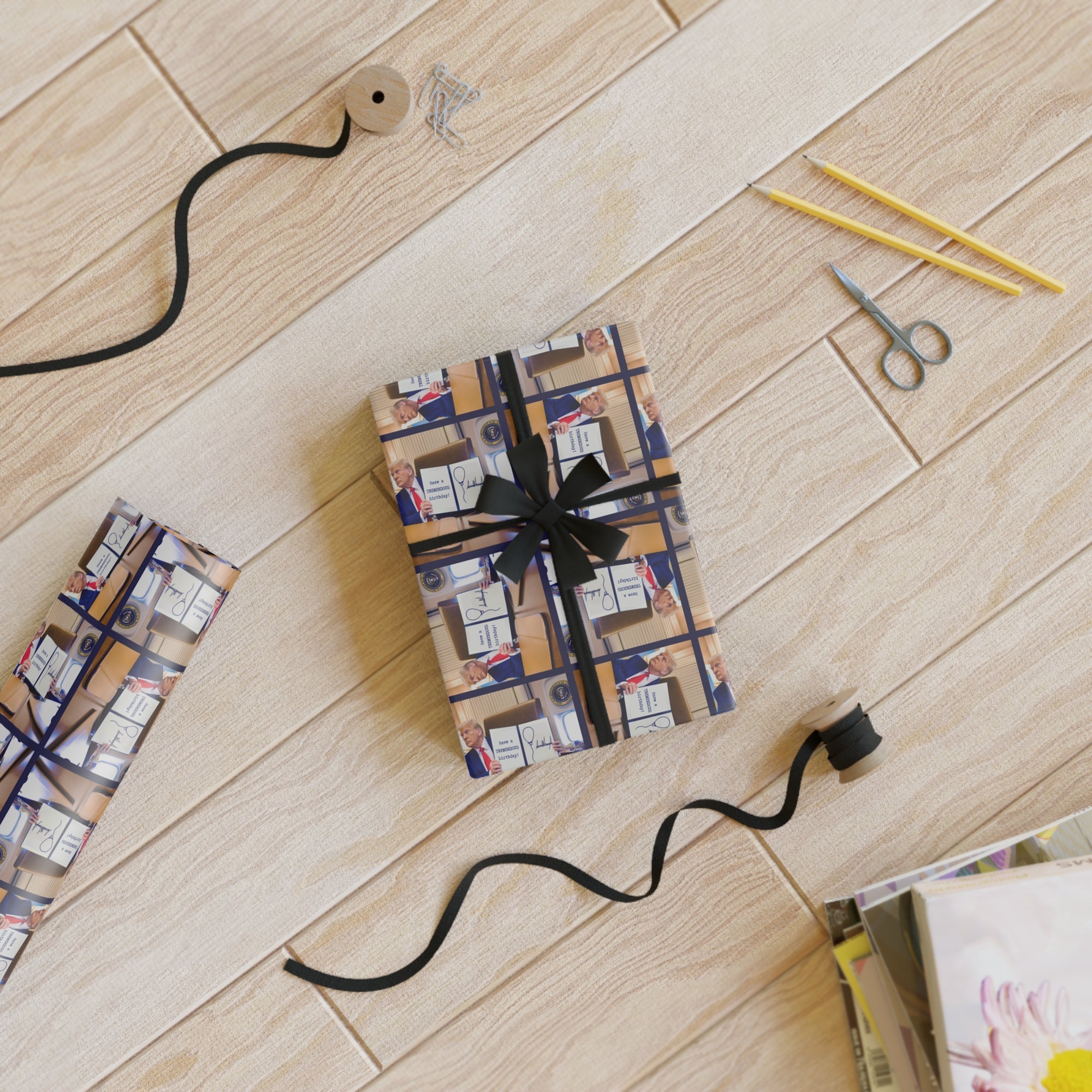 Trump Birthday Gift Wrapping Paper Roll - EpiAl's Shop