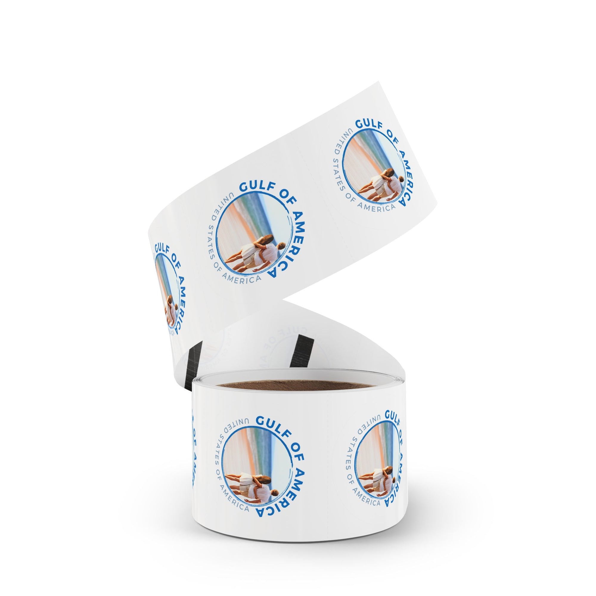 American Gulf Round Sticker Labels