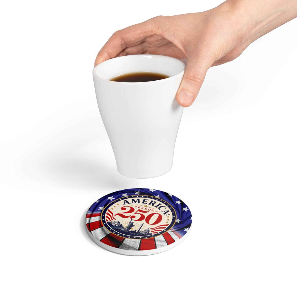 America Season 250 Ceramic Coasters