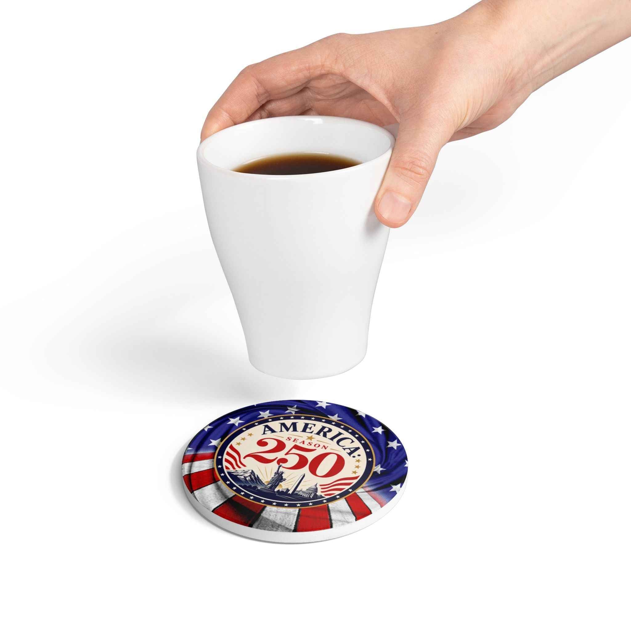 America Season 250 Ceramic Coasters