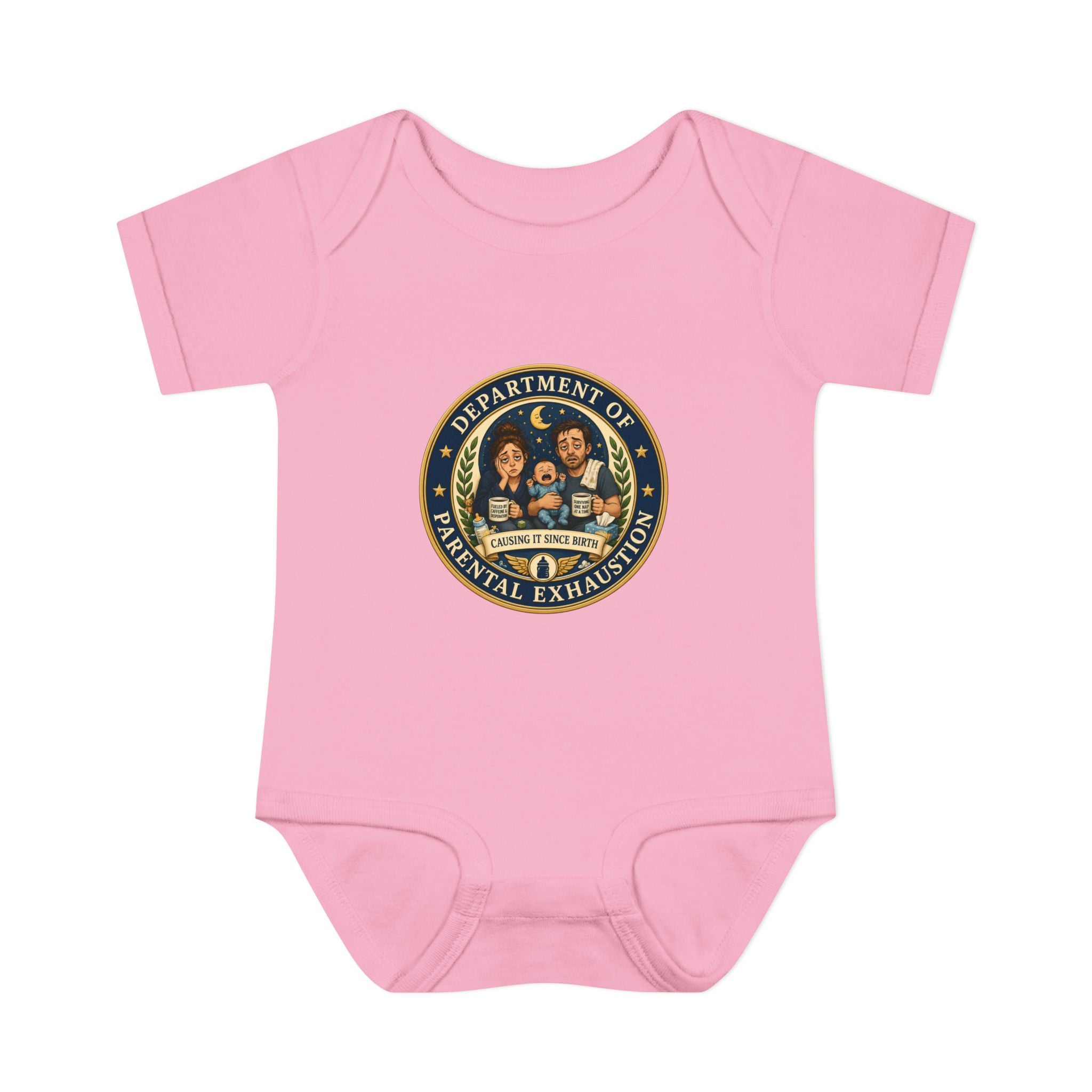 Department of Parental Exhaustion Infant Bodysuit