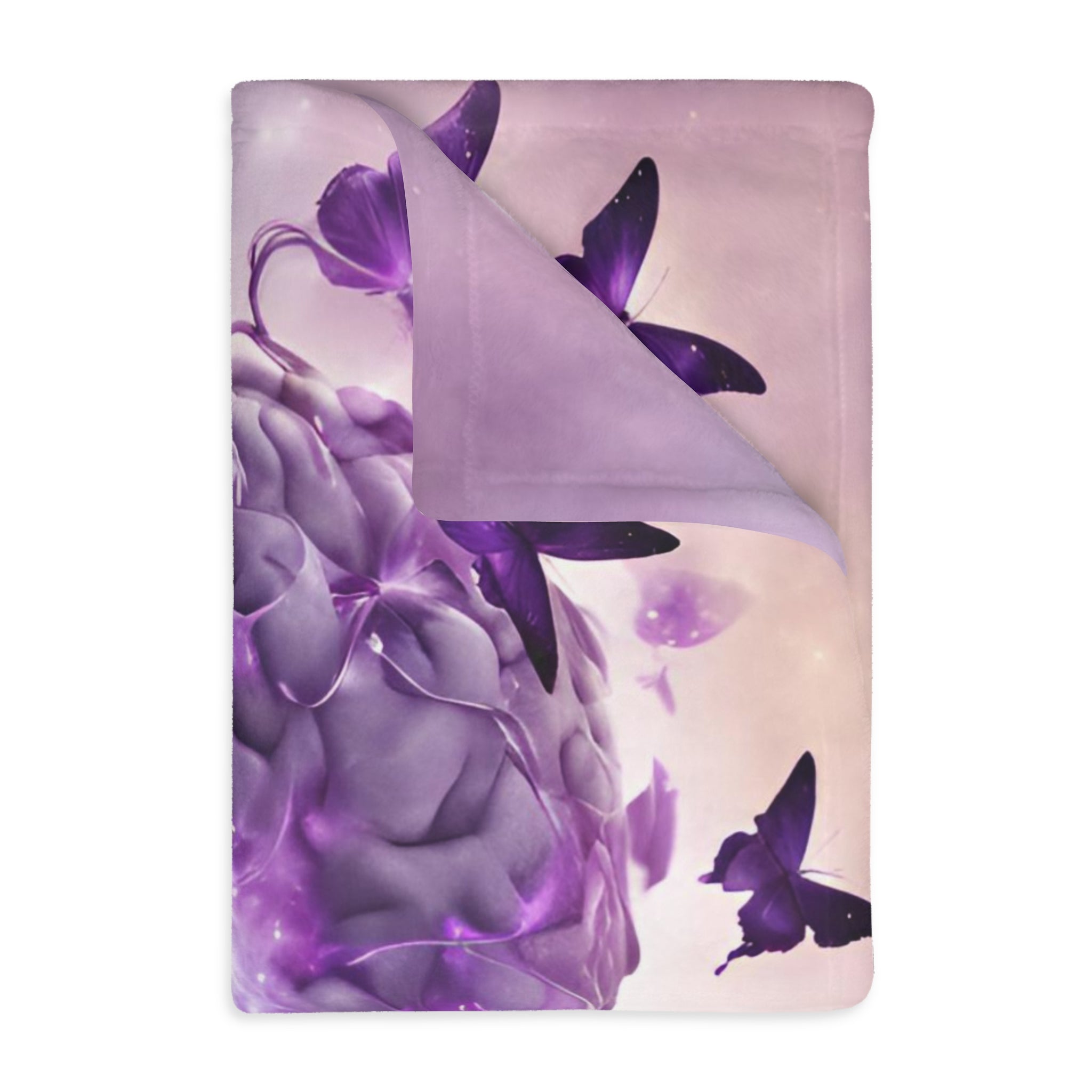Photo depicting the ​Brain Be Brave Velveteen Microfiber Blanket (Two-sided print) from EpiAl's Shop.