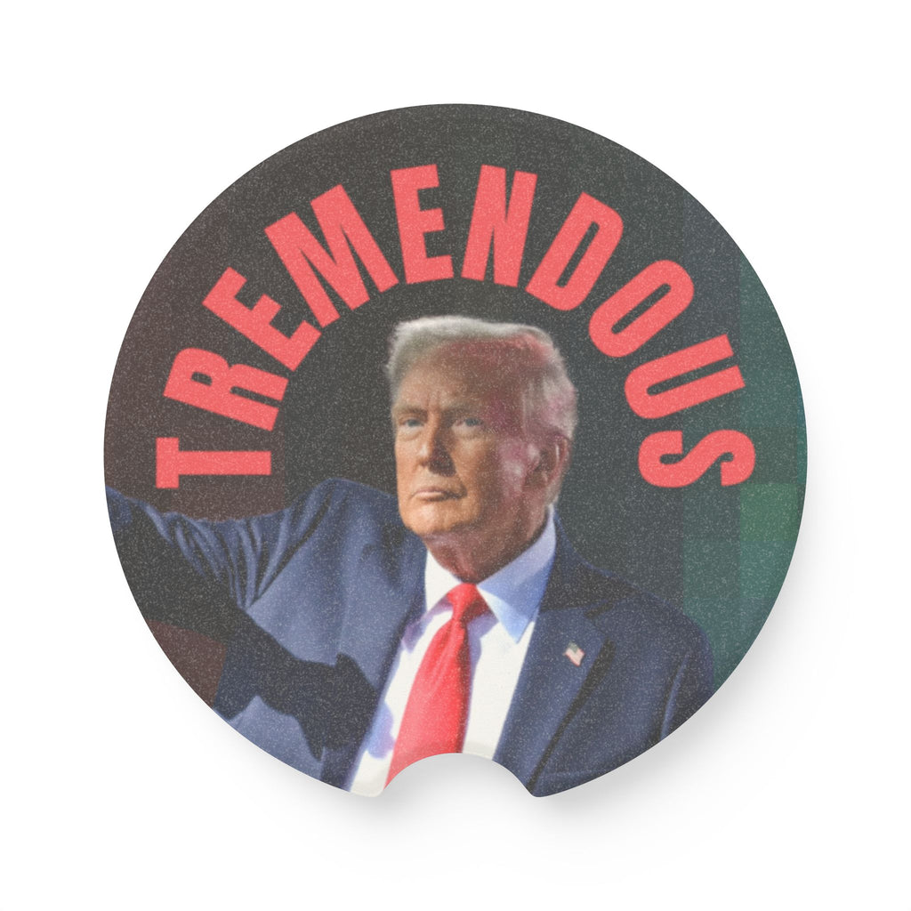 Tremendous Trump Soapstone Car Coaster