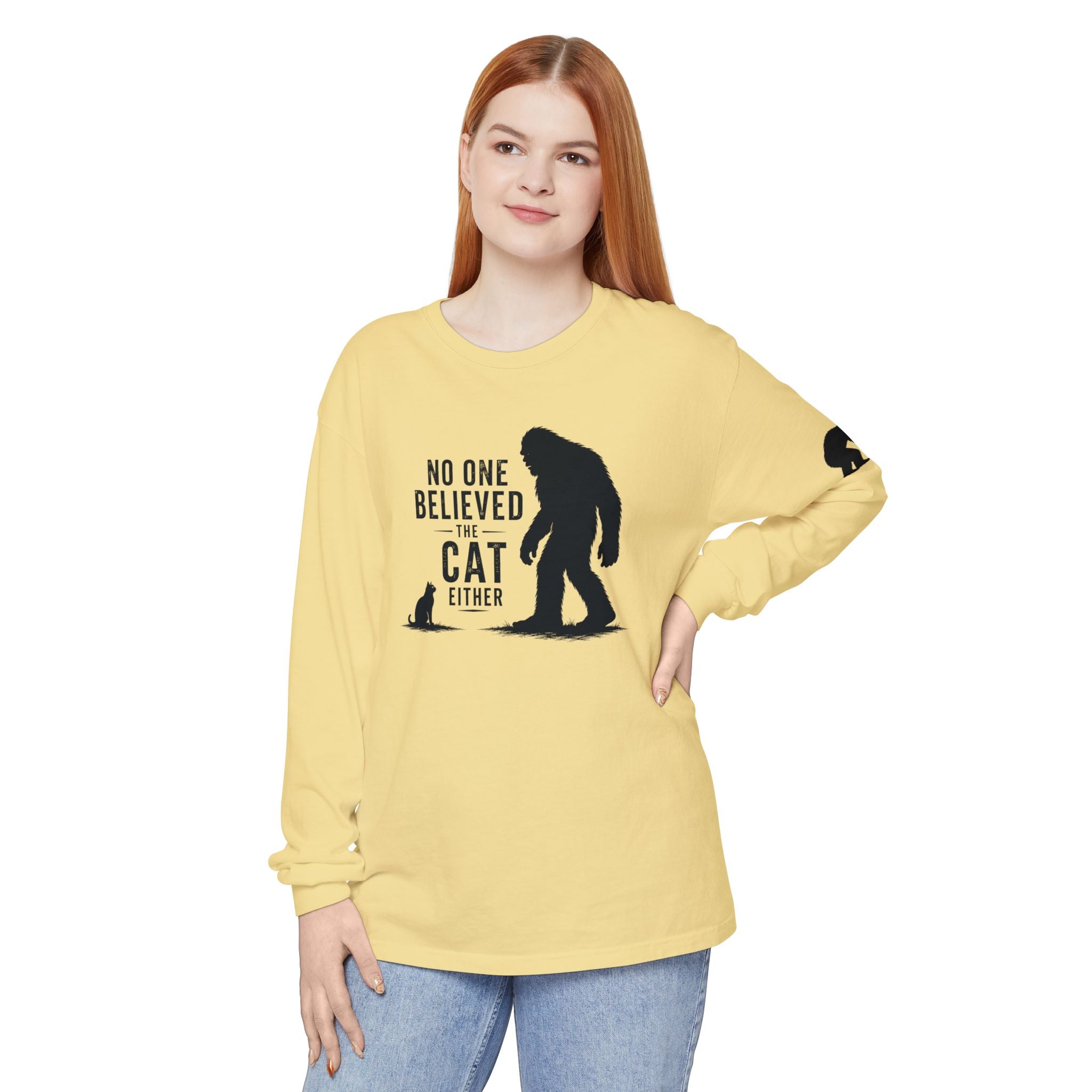 No One Believed the Cat Either Long Sleeve Shirt
