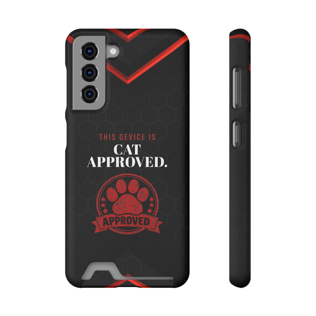 This Device Is Cat Approved iPhone Case – Paw Stamp Design