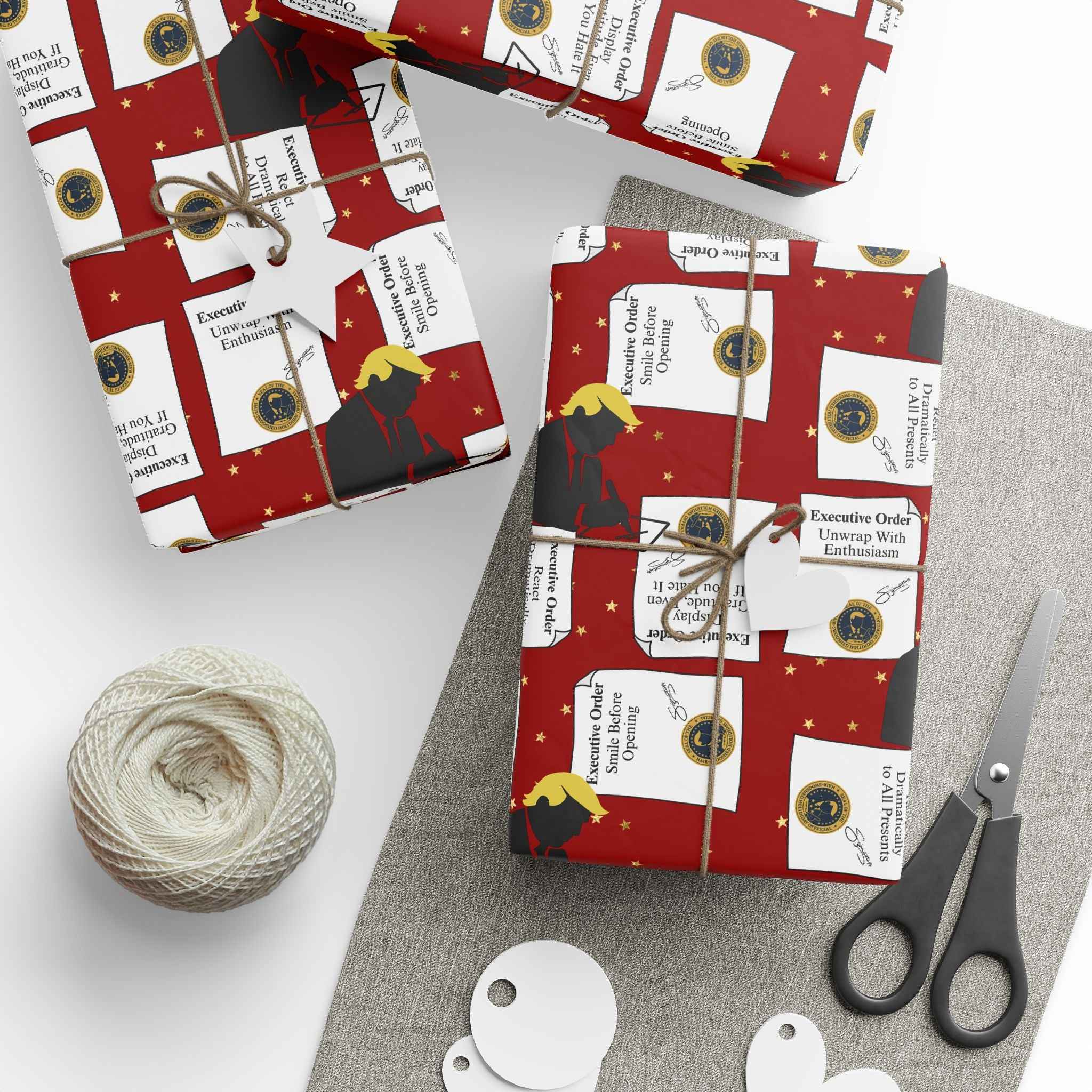 Executive Orders Gift Wrap – Political Parody Edition