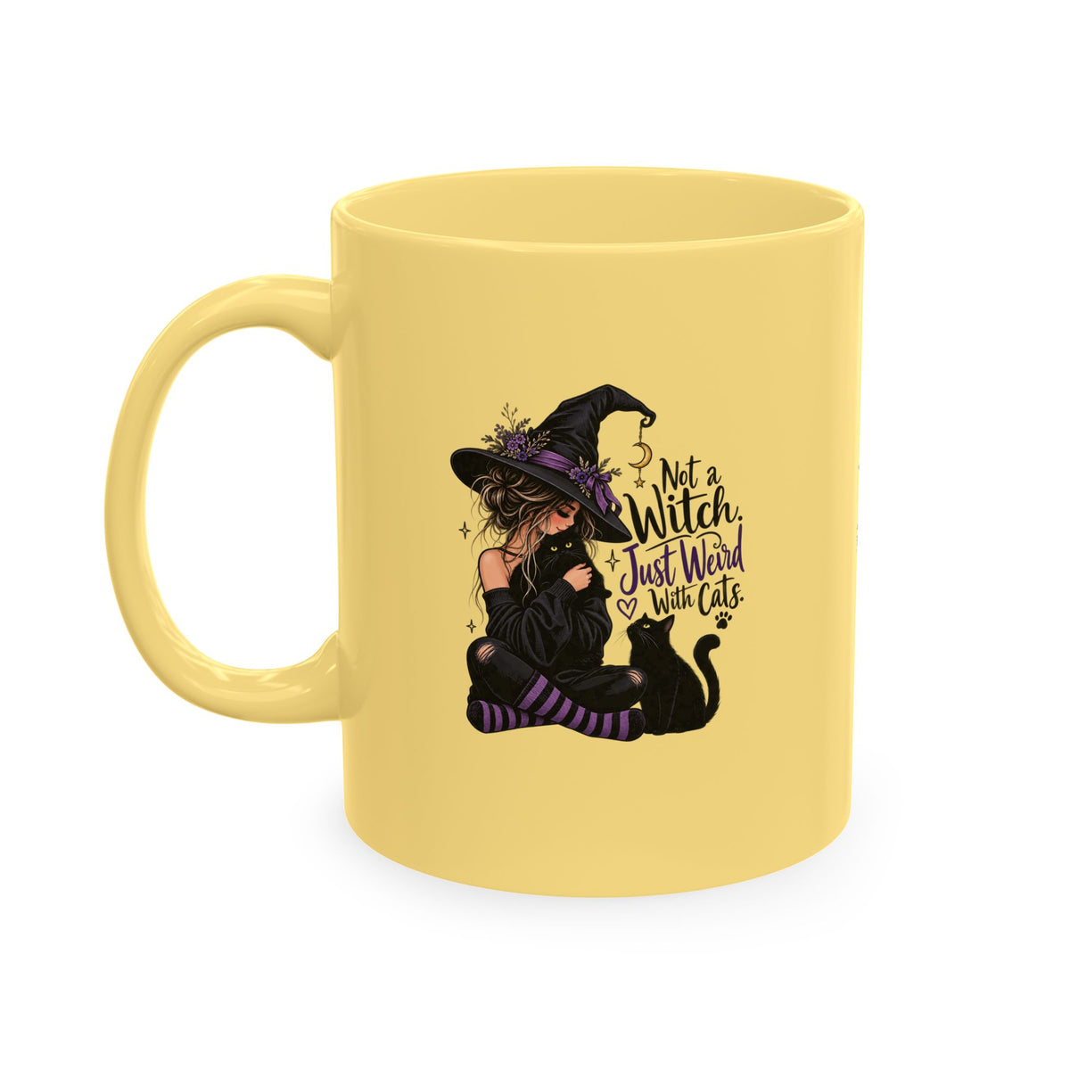 Not a Witch, Just Weird With Cats Halloween Coffee Mug