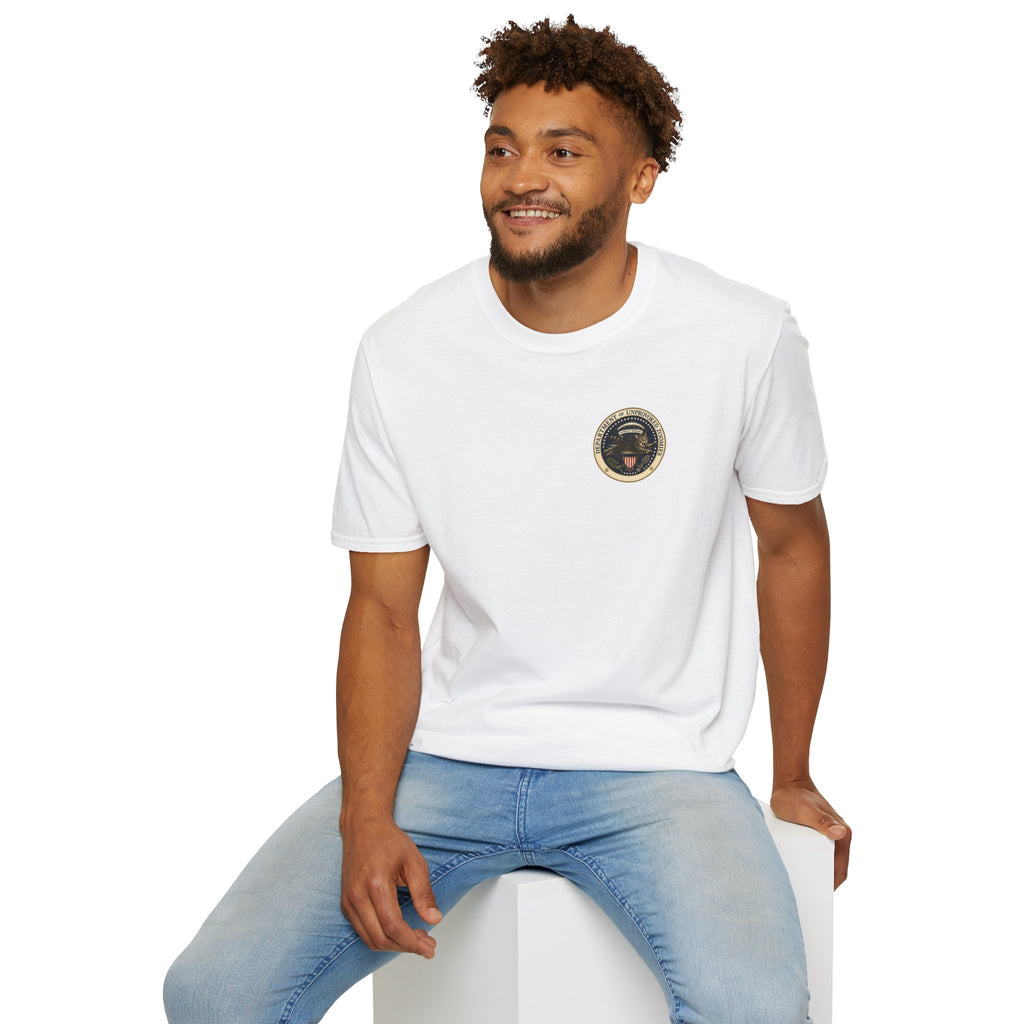 Department of Unprovoked Zoomies Cat T-Shirt | Faux Government Seal Tee