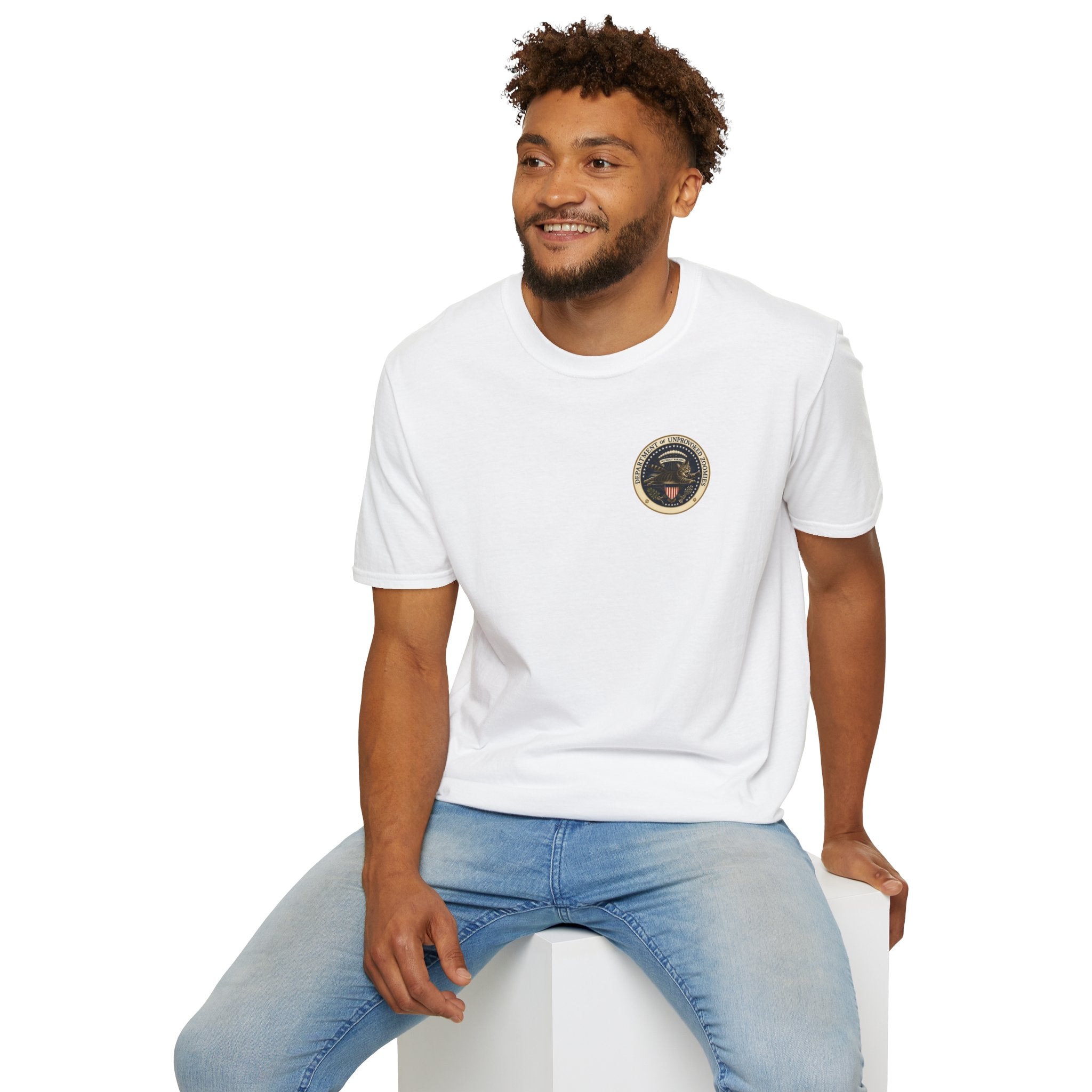 Department of Unprovoked Zoomies Cat T-Shirt | Faux Government Seal Tee