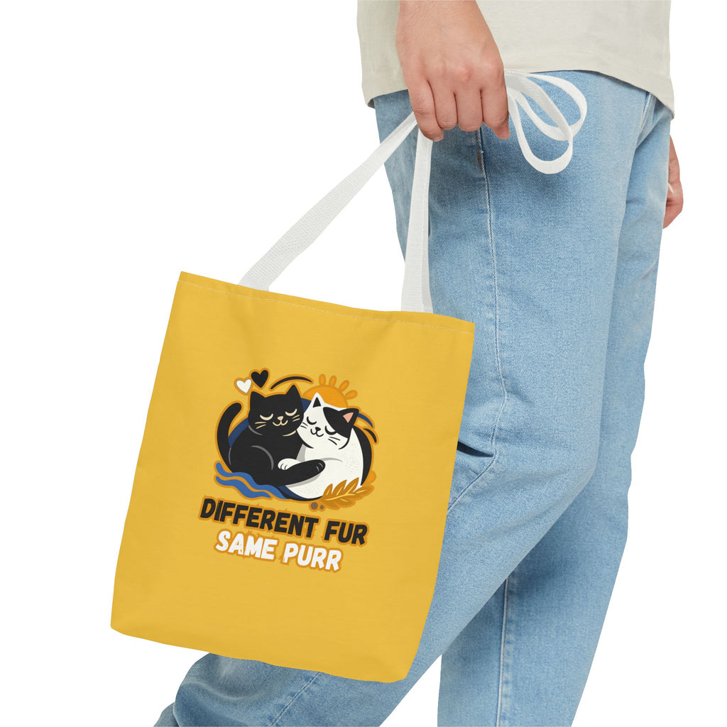 Different Fur, Same Purr Cat Tote Bag – Cozy Friendship Market Bag