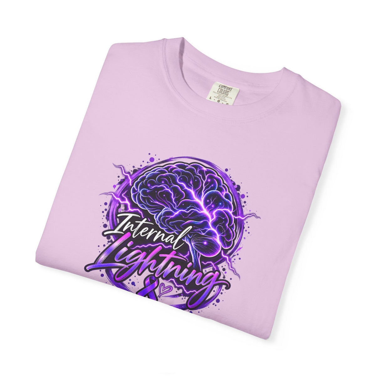 Internal Lightning Epilepsy Awareness Garment-Dyed T-Shirt