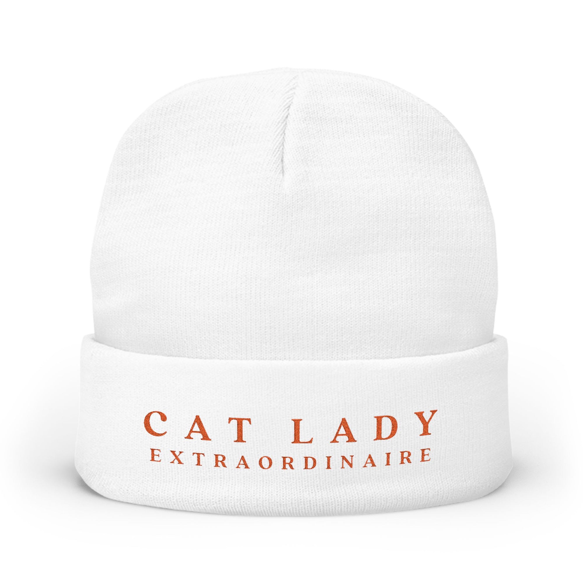 Cat Lady Extraordinaire Knit Beanie, Cozy Winter Hat