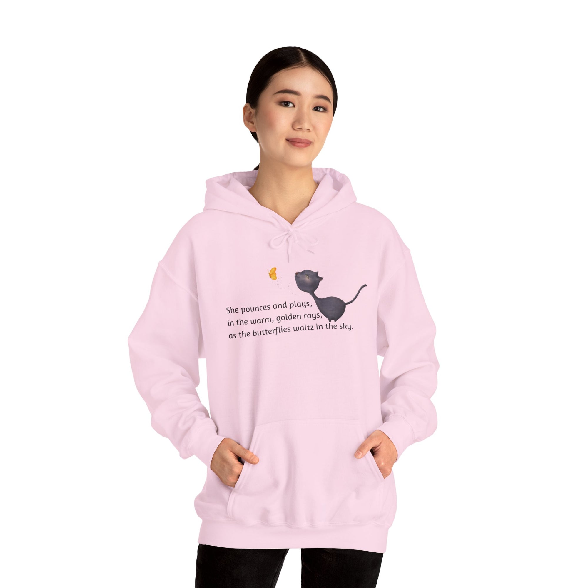 She Pounces & Plays Unisex Heavy Blend™ Hooded Sweatshirt