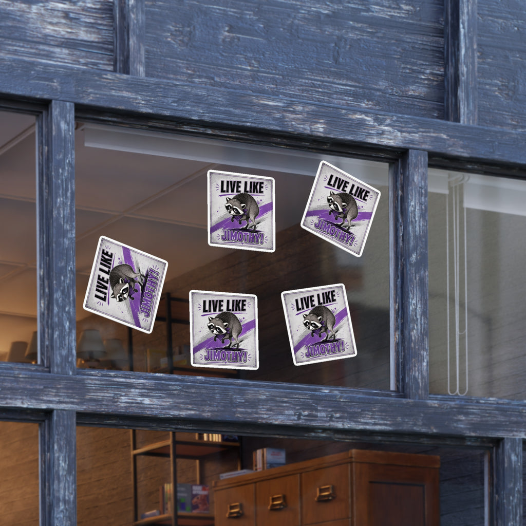 Live Like Jimothy Raccoon Sticker Sheets | Set of 5